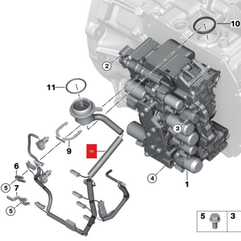 BMW MINI GA6F21AW TF-72SC için uygun fiyatlı Kullanılmış Kablo Bağlantısı