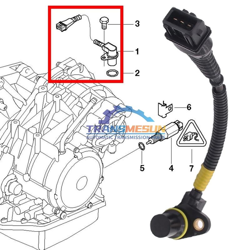 Mini Cooper R50 R52 1.6L GACVT16Z için 24357518732 vites sensörü